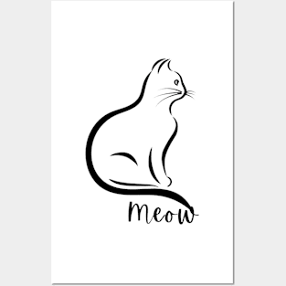 Meow Posters and Art